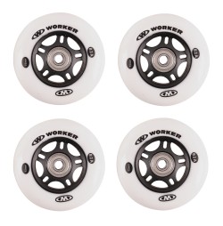 Roti WORKER 72 mm si rulmenti ABEC-7 Chrome - set 4 buc.