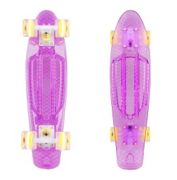 Penny board WORKER Transpy 300 22'' cu roti iluminate-2016