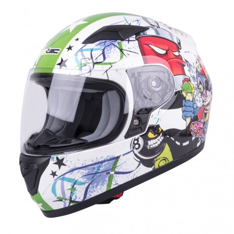 W-TEC Casca moto integrala copii FS-815G Tagger Green