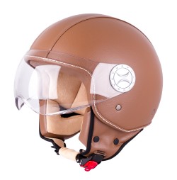 W-TEC Casca scuter FS-701B Leather Brown