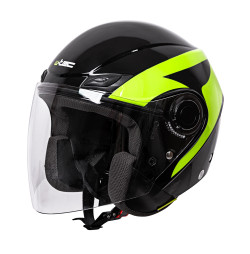 Casca Moto W-TEC Nankko Negru/Fluorescent