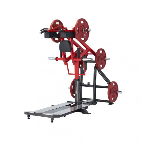 Aparat genuflexiuni Steelflex Plateload Line PLSS -Negru-Rosu