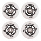 Roti WORKER 84mm si Rulmenti ABEC-9 chrome - Set 4 bucati