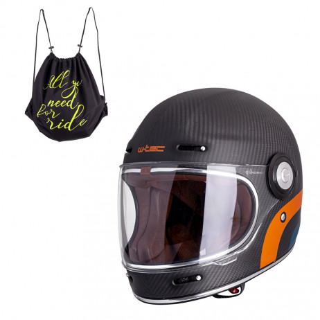 Casca motocicleta W-TEC Carbon Mat