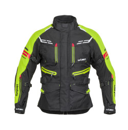 Geaca Moto Barbati W-Tec Ventura Negru/Galben Florescent