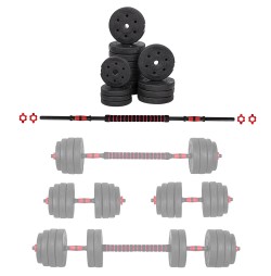 Set Haltera si Gantere Ciment inSPORTline CEMBER 40KG