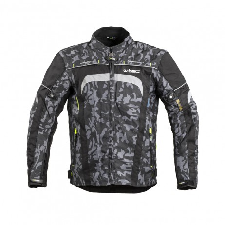 Geaca Moto Barbati W-TEC Torebaro Camuflaj Negru/Gri