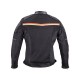 Geaca Moto Barbati W-TEC 2Stripe Negru/Bej/Orange