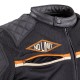 Geaca Moto Barbati W-TEC 2Stripe Negru/Bej/Orange