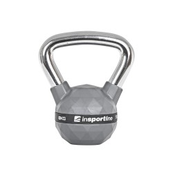 Gantera Kettlebell cauciucata inSPORTline PU 8 kg