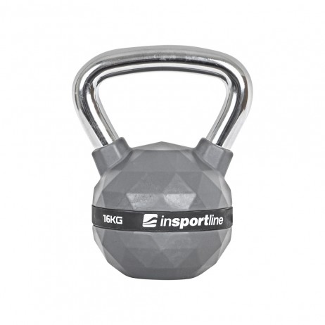 Gantera Kettlebell cauciucata inSPORTline PU 16 kg