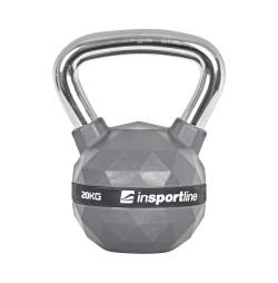 Gantera Kettlebell cauciucata inSPORTline PU 20 kg