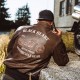 Geaca Moto Piele pentru Barbati W-TEC Black Heart Bomber