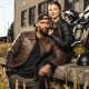 Geaca Moto Piele pentru Barbati W-TEC Black Heart Bomber