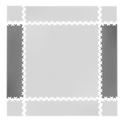 Piesa laterala covor de protectie puzzle inSPORTline Simple Gray - 2 bucati