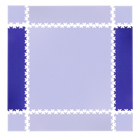 Piesa laterala covor de protectie puzzle inSPORTline Simple Albastru- 2 bucati