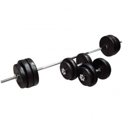 Set Gantere si Bara inSPORTline BS08 3-50 kg