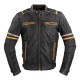 Geaca Moto Barbati Piele W-TEC Traction Negru