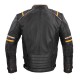 Geaca Moto Barbati Piele W-TEC Traction Negru