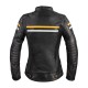 Geaca Moto Femei Piele W-TEC Stripe Lady Negru