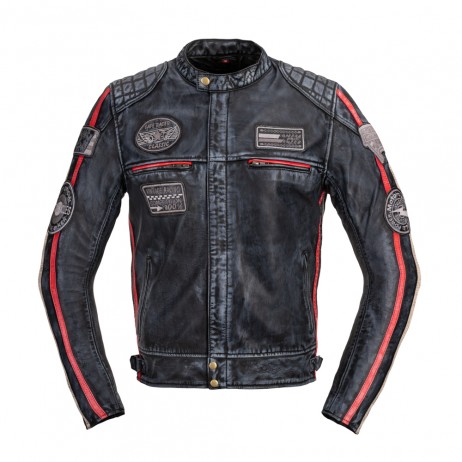 Geaca Moto Barbati Piele W-TEC B-STAR Shibenick Negru