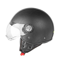 Casca moto W-TEC FS-701LB Piele Neagra