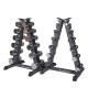 Set de gantere pentru o singură mână în SPORTline Crossteel 2 x 1-14 kg