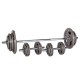 Set de gantere inSPORTline Hamerton 120 + 52 cm/30 mm 80 kg