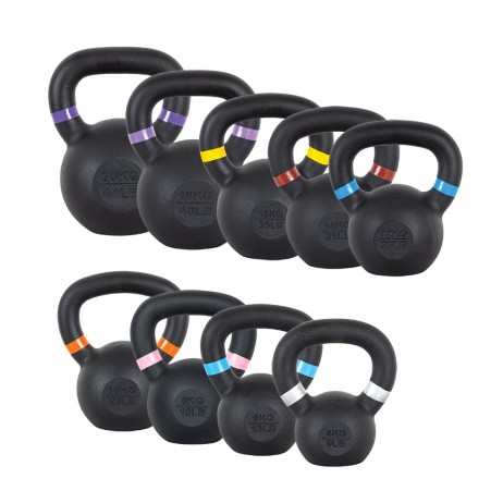 Set Gantere Kettlebell Fonta inSPORTline Powder 4 – 20 kg