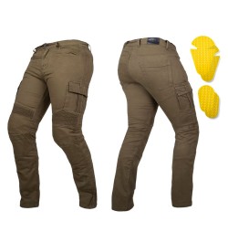 Jeans moto barbati W-TEC Wallbridge Olive