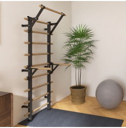 Spalier inSPORTline Wootaline 199 x 80 cm cu bara tractiuni si bare paralele
