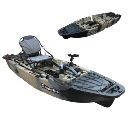 Caiac cu pedale pliabil inSPORTline Rhoner Urban Camo