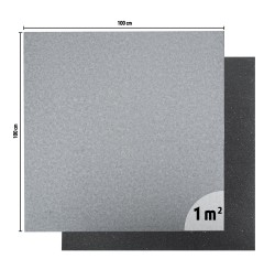 Covoraș de podea rezistent inSPORTline Luxteko plat 100 x 100 x 1,5 cm