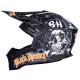 Cască de motocross W-TEC Black Heart Harzdorf - neagra