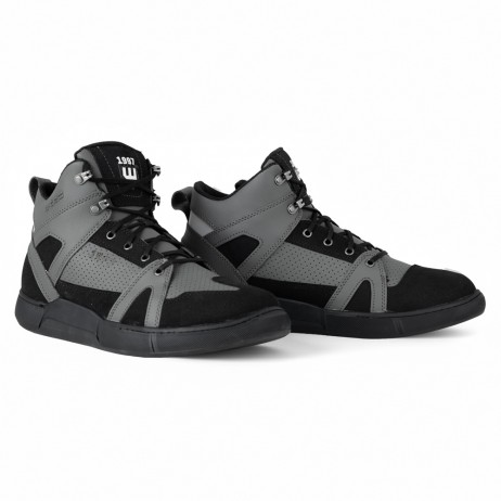 Ghete de motocicletă W-TEC Milwook – Gri-Negru